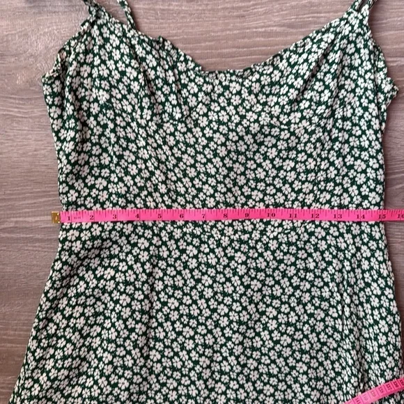 REFORMATION Nikita Midi Floral Green Dress 12 - Picture 10 of 13